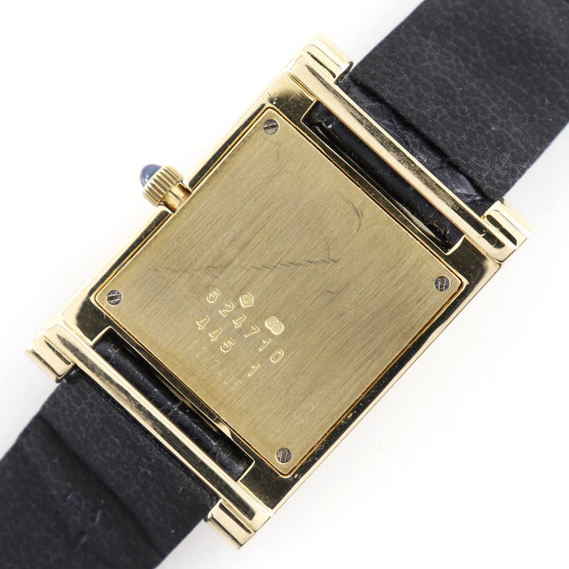 [CHOPARD] Chopard 
 watch 
 12/7405 K18 Yellow Gold x Leather Black Quartz Analog Display White Dial Men
