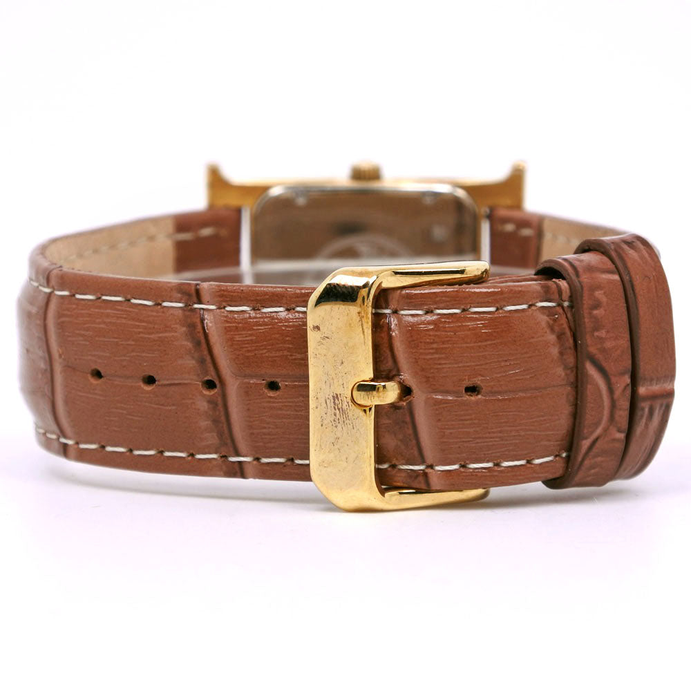 【美品】HERMES ラムサス Hウォッチ RS1.501 ゴールド メンズ HERMES】エルメス Hウォッチ 腕時計 ラムサス RS1.501 ステンレス