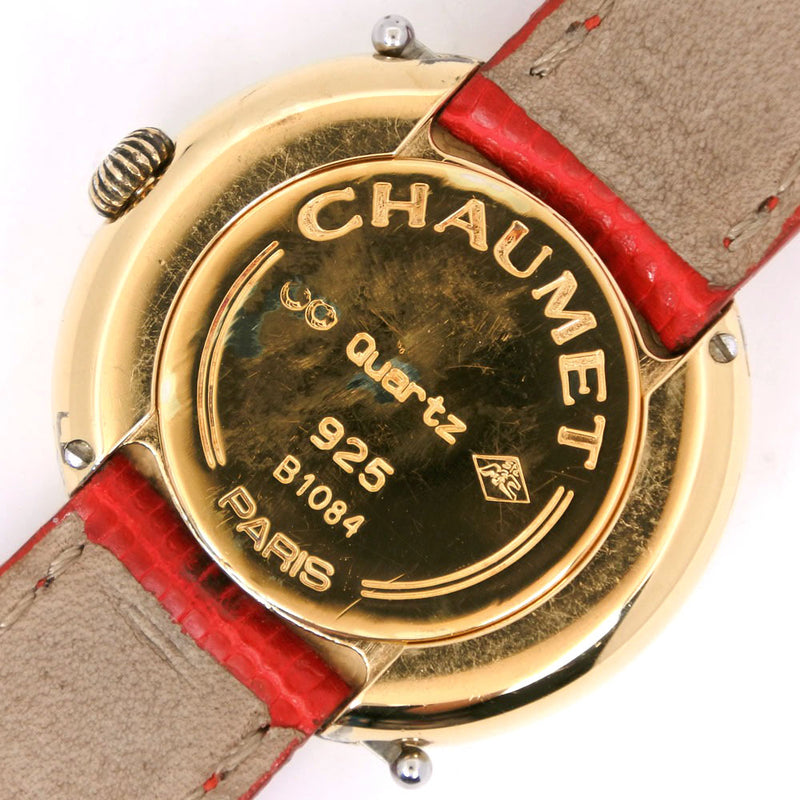 [Chaumet] Shome 
 아노우 시계 
 실버 925 X Charizard Red/Gold Quartz 아날로그 레이디스