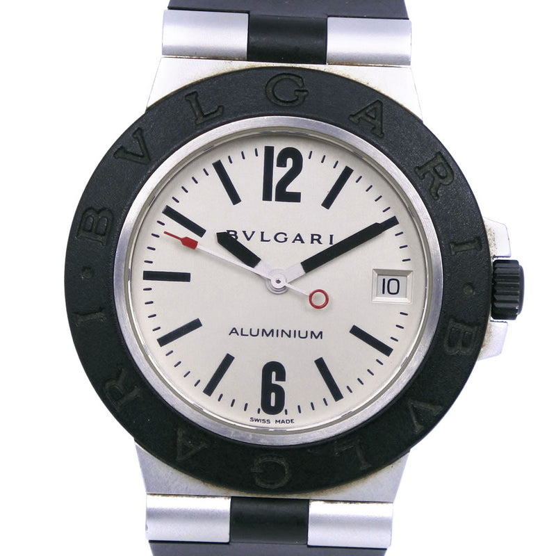 BVLGARI】ブルガリ アルミニウム 腕時計 AL38A アルミ×ラバー 黒 ...