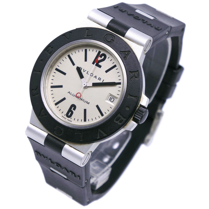 BVLGARI】ブルガリ アルミニウム 腕時計 AL38A アルミ×ラバー 黒 ...