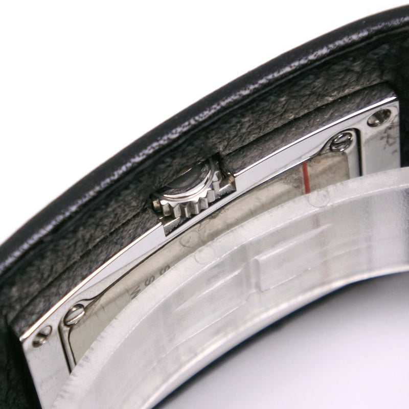 [Gucci] Gucci 
 Reloj de brazalete 
 7800L acero inoxidable x cuero exhibición analógica de cuarzo de cuero Reloj de brazalete negro Damas A-Rank