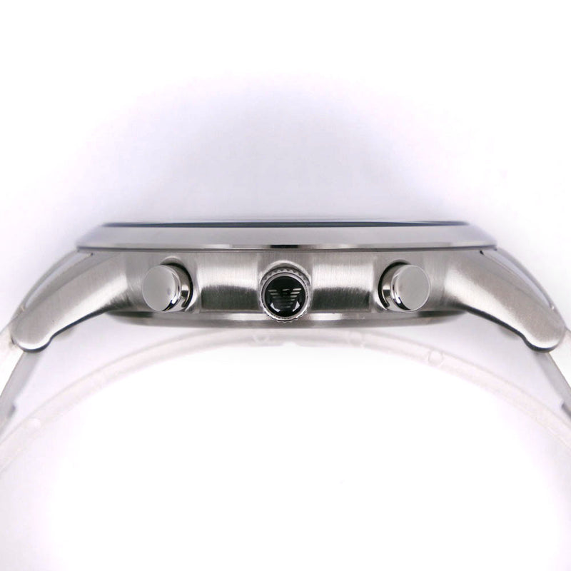 [Armani] Emporio Armani 
 手表 
 AR-2434不锈钢银石英计时码表黑色表盘男士A级