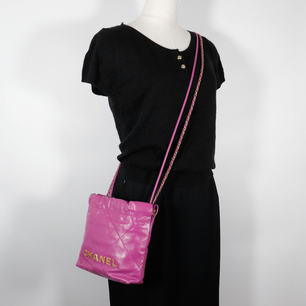 CHANEL】シャネル 22ミニバッグ ショルダーバッグ 2WAYハンドバッグ  