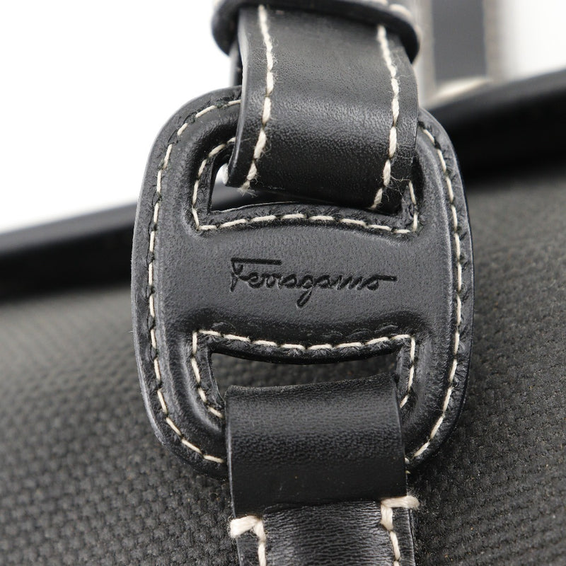 [Salvatore Ferragamo] Salvatore Ferragamo 핸드백 검은 핸드백 자기 타입 발라 여성