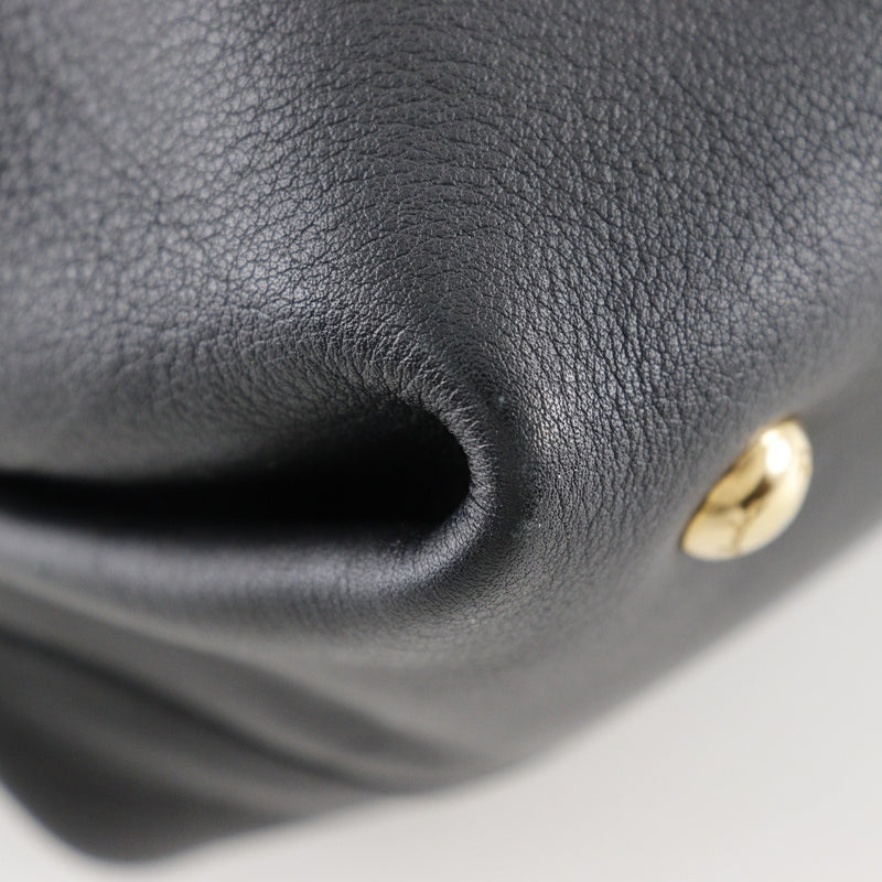 [Salvatore Ferragamo] Salvatore Ferragamo Florence Gancini 핸드백 2 웨이 어깨 EE-21 D477 송아지 검은 크로스 바디 핸드백 2Way A5 자기 유형 피렌체 간키니 여성