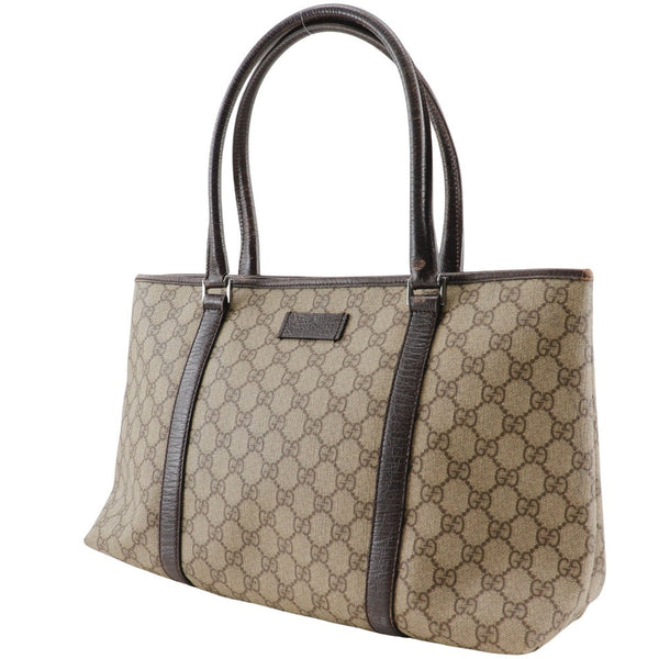 [GUCCI] Gucci Tote Bag 114595 GG Plus Brown Shoulder handbag A4 magnet type Ladies B-Rank