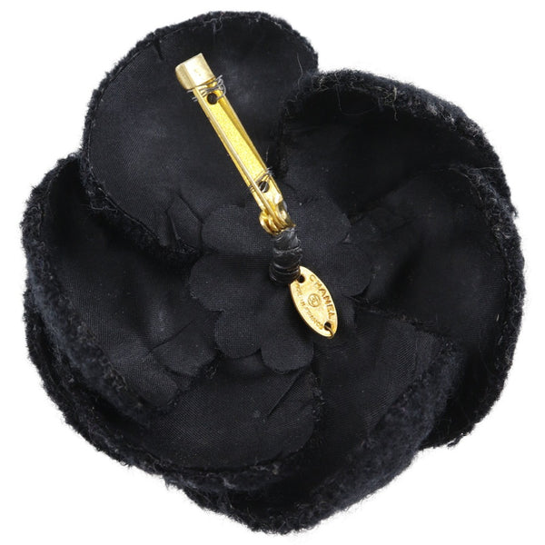 [Chanel] Chanel 
 Broche de corsage 
 COCO Mark Camellia se sintió negro aprox.