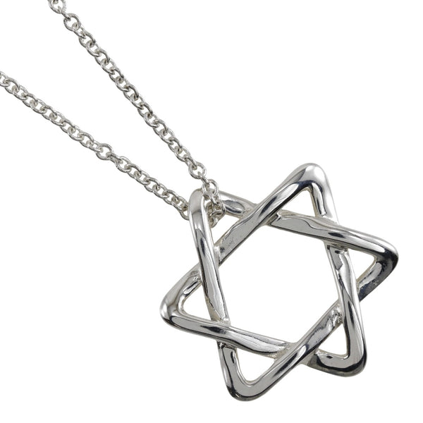 [TIFFANY&Co.]TIFFANY&Co.
 Star of David Necklace
 Elsa Peretti Silver 925 Approx. 2.3g Star of david Women's A rank