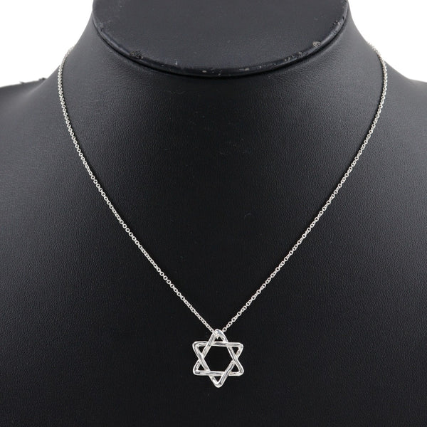 [TIFFANY&Co.]TIFFANY&Co.
 Star of David Necklace
 Elsa Peretti Silver 925 Approx. 2.3g Star of david Women's A rank