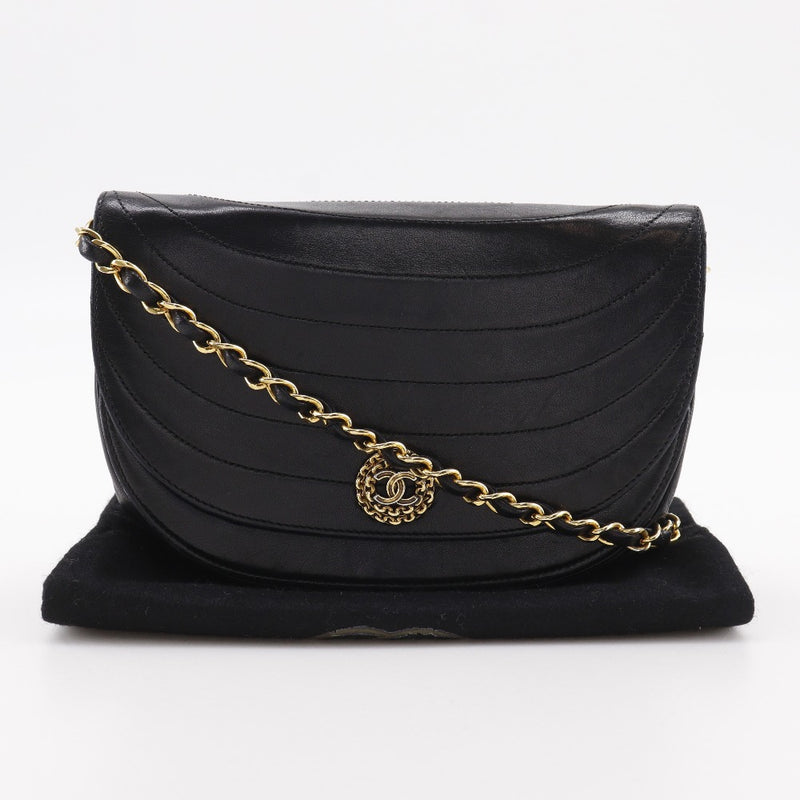 CHANEL】シャネル ハーフムーンチェーンショルダー ショルダーバッグ 