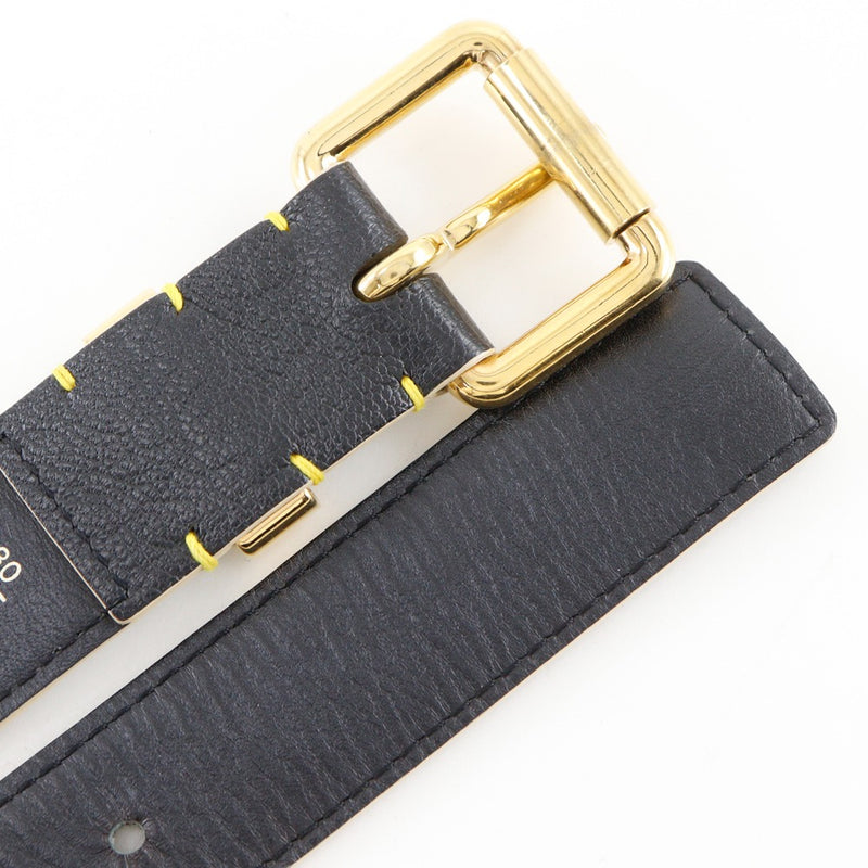 LOUIS VUITTON Ceinture Suhari belt M6869W Studs Noir black leather mens LOUIS VUITTON]LOUIS VUITTON Ceinture・Suhari belt M6869W  main image 4