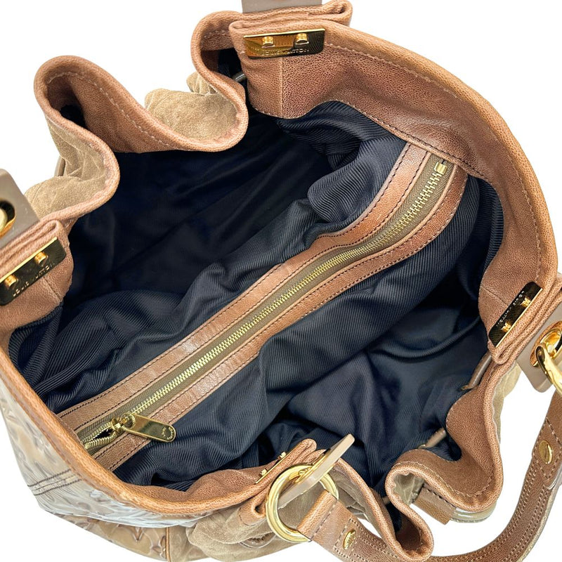 [Louis Vuitton] Louis Vuitton 
 Irene handbag 
 M47928 Swede x Patent Leather AR1079 engraved shoulder A4 Open IRENE Ladies A Rank