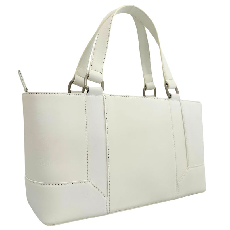 [Burberry] Burberry 
 Handbag 
 Calf White Fastener Ladies A-Rank