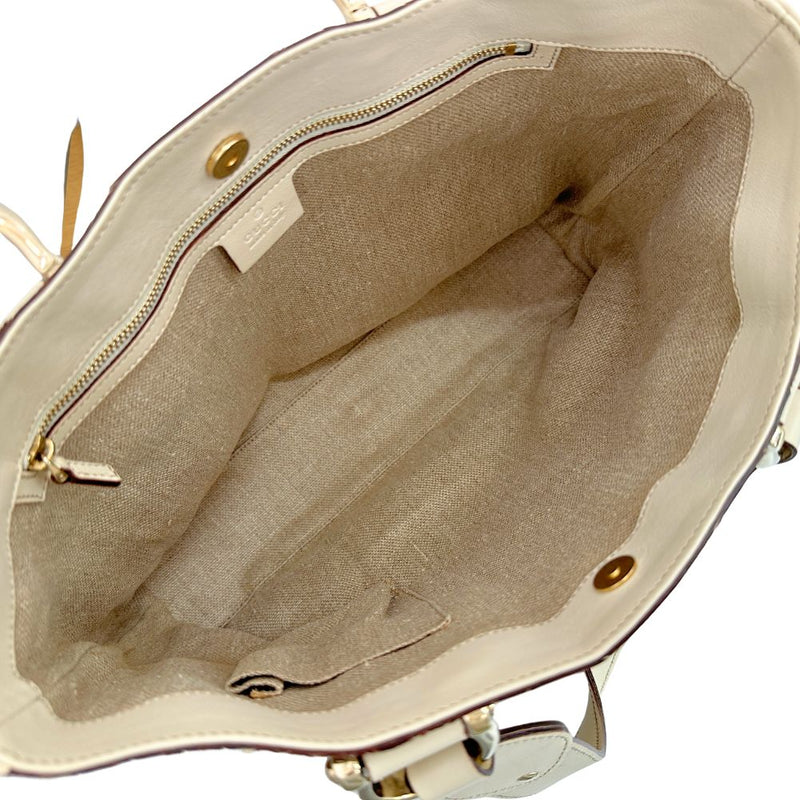 [GUCCI] Gucci 
 Handbag 
 153024 Python x Leather tea snap button ladies