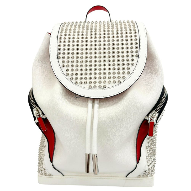 christian louboutin mini backpack Black Explorafunk Textile lining in red Christian Louboutin Spiked Explorafunk Mini
