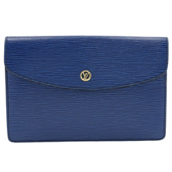[Louis Vuitton] Louis Vuitton 
 Montenyu 23 second bag 
 M52655 Epireather Toledo Blue Blue 871VI engraved Snap button Montaigne 23 Ladies A-Rank