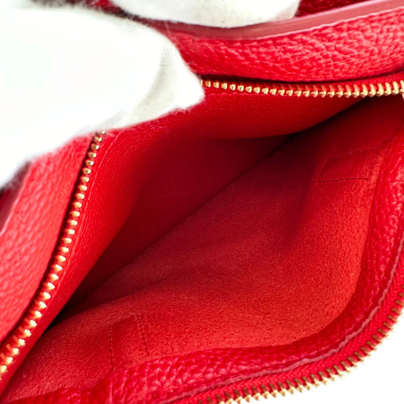 [Salvatore Ferragamo] Salvatore Ferragamo 
 에이미 핸드백 
 2 웨이 어깨 21 F216/05 가죽 빨간 대각선 교수형 핸드