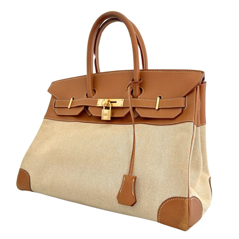 HERMES】エルメス バーキン35 ハンドバッグ クシュベル×トワルアッシュ