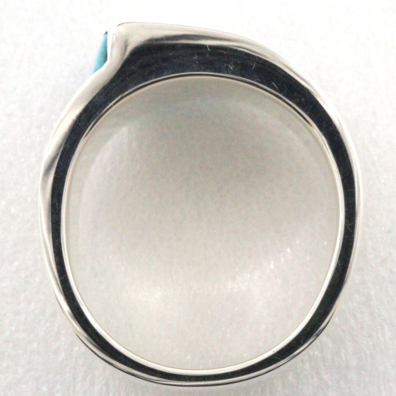 [Hermes] Hermes 
 Candling No. 6 Anillo / anillo 
 Silver 925 azul claro alrededor de 9.0g anillo de dulces damas