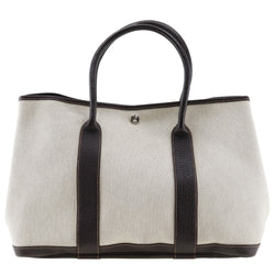 美品 HERMES ガーデンパーティ PM マロン トワルアッシュ HERMES】エルメス ガーデンパーティPM トートバッグ トワルアッシュ