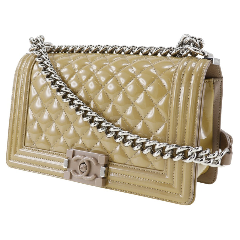 CHANEL] Chanel Chain shoulder shoulder bag Boy Chanel Patent 