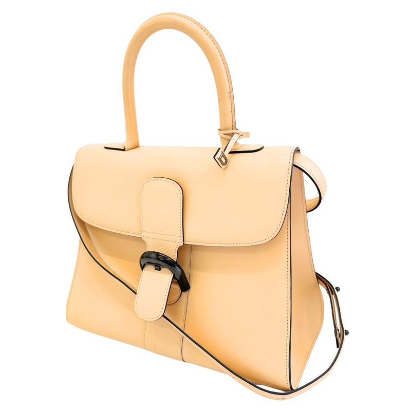 [Delvaux] Delvaux 
 Brillon MM handbag 
 Calf diagonal hanging handbag 2WAY A5 belt bracket brillon mm ladies A rank