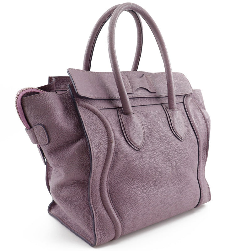 [Celine] Celine 
 Luggage micro handbag 
 Calf handbag A4 fastener LUGGAGE MICRO Ladies B-Rank