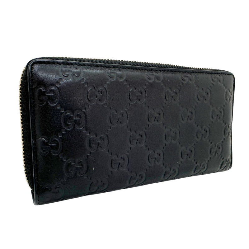 [GUCCI] Gucci 
 Round zipper long wallet 
 307980 Simareather Zip AROUND Unisex A-Rank