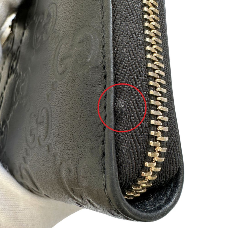 [Gucci] Gucci 
 Billetera larga de cremallera redonda 
 307980 SIMAREATH ZIP alrededor de unisex A-Rank