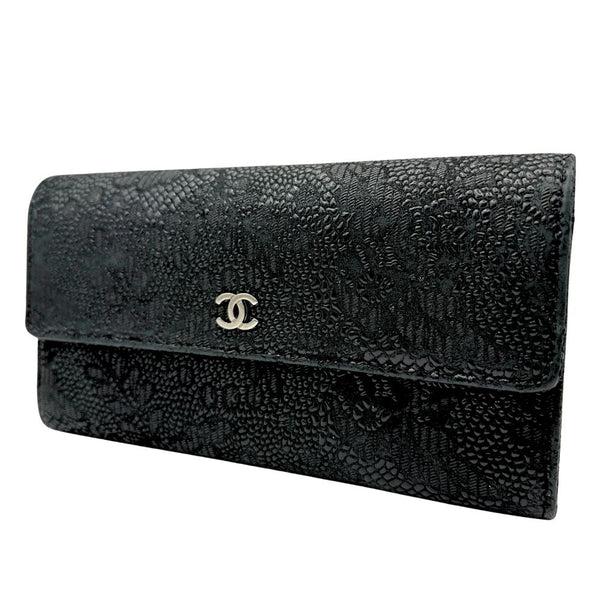 [Chanel] Chanel 
 billetera 
 Botón Gatskin Snap Damas A-Rank
