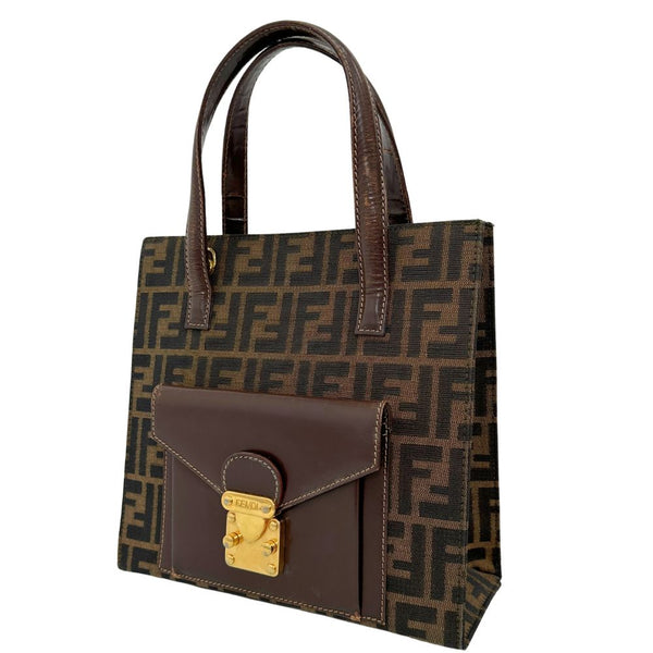 [FENDI] Fendi 
 Handbag 
 Canvas handbag A5 magnet type ladies