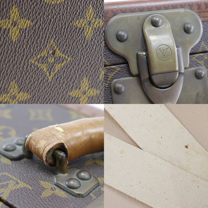 [Louis Vuitton] Louis Vuitton 
 Bisten 60 trunk 
 M21326 Monogram Canvas Handbag A4 Pachin Lock BISTEN 60 Unisex