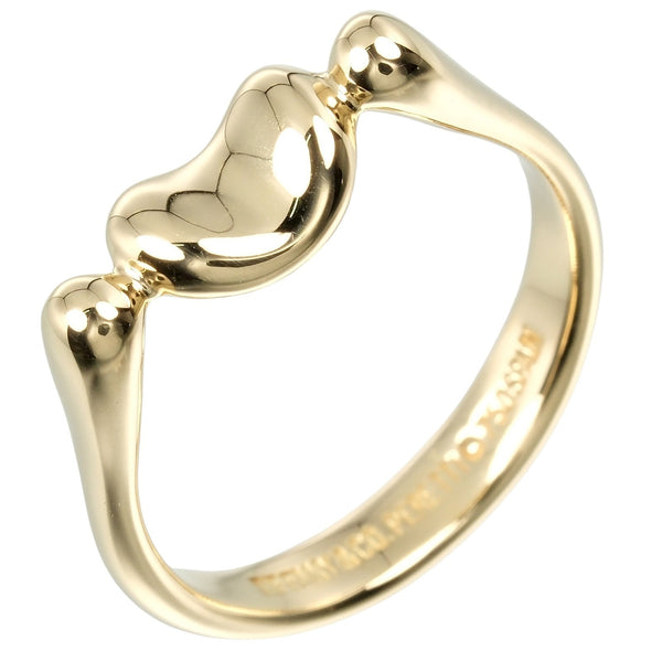 [Tiffany & co.] 
 Banne de tailles de haricot 7.5 
 K18 Gold jaune Env.