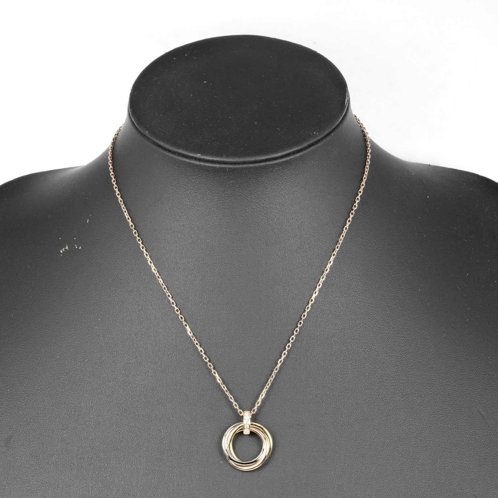 CARTIER】カルティエ トリニティ ネックレス K18ゴールド（YG×PG×WG  