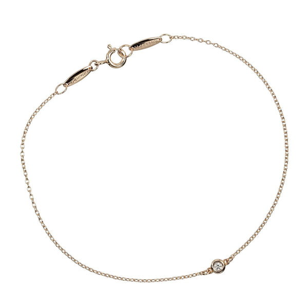 [Tiffany & Co.]TIFFANY&Co.
 마당으로 Bracelet
 팔 둘레 19cm 18K핑크 골드 X 다이아몬드 약 1.26g