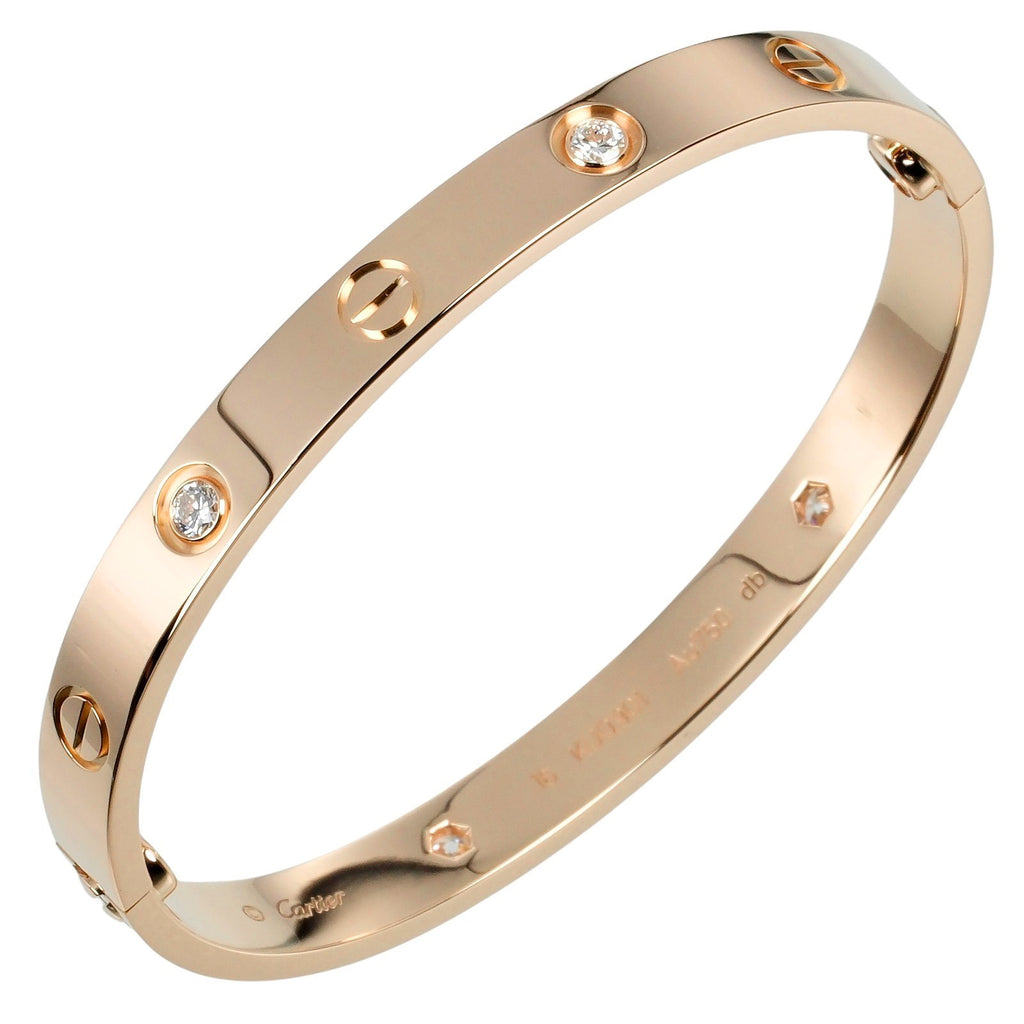 CARTIER】カルティエ ラブ ブレスレット #16 K18ピンクゴールド×4P
