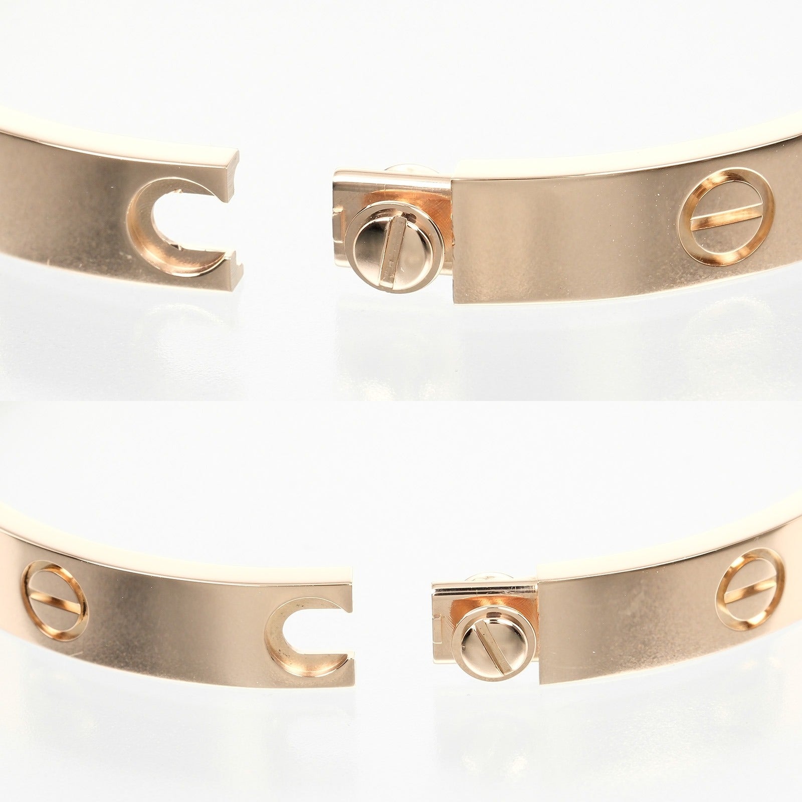 CARTIER】カルティエ ラブ ブレスレット #16 K18ピンクゴールド×4P