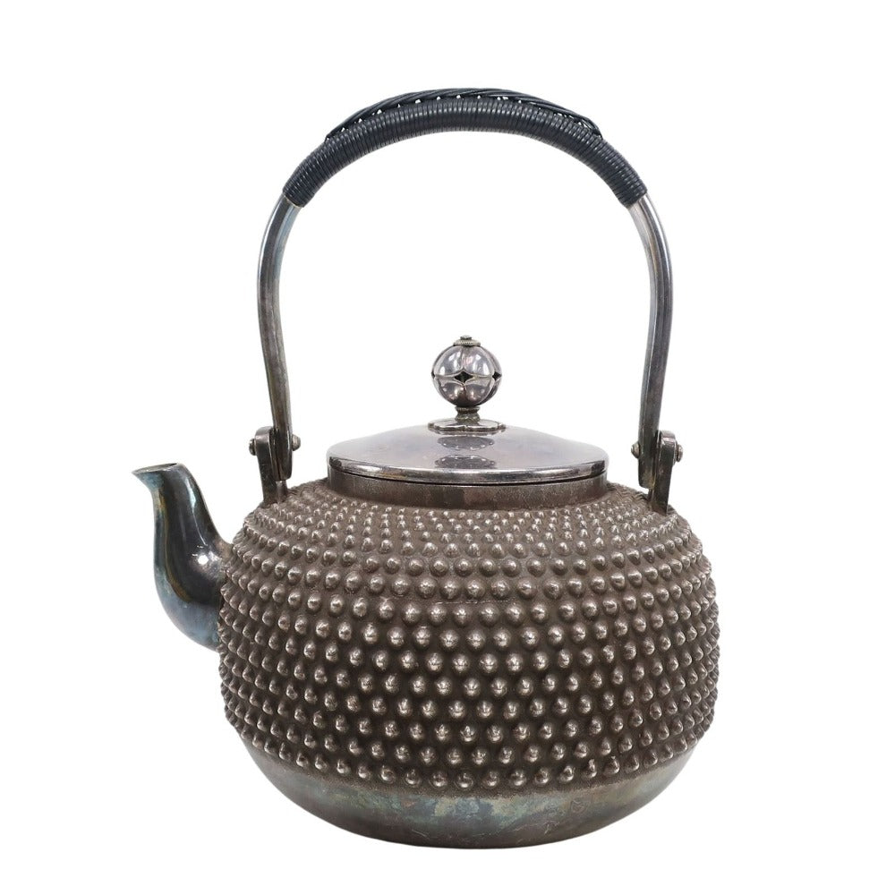 平安 永寿斎 謹製 純銀 霰式 御銀瓶 純銀 骨董品 – NISHIKINO VINTAGE