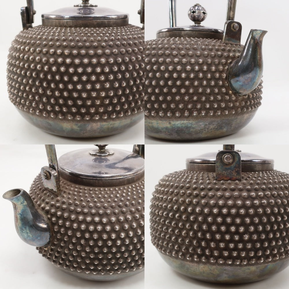 平安 永寿斎 謹製 純銀 霰式 御銀瓶 純銀 骨董品 – NISHIKINO VINTAGE