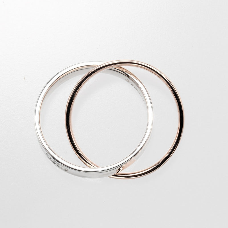 [Tiffany & co.] Tiffany 
 1837 Interlocking No. 13.5 Anillo / anillo 
 Silver 925 x Lved Metal alrededor de 5.21g 1837 entrelazado a las damas un rango