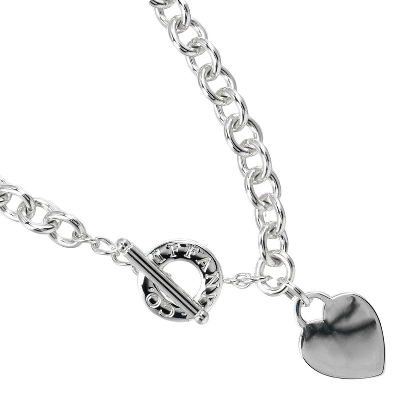 [TIFFANY & CO.] Tiffany 
 Retton Tiffany Heart Tag Necklace 
 Choker Silver 925 approx.