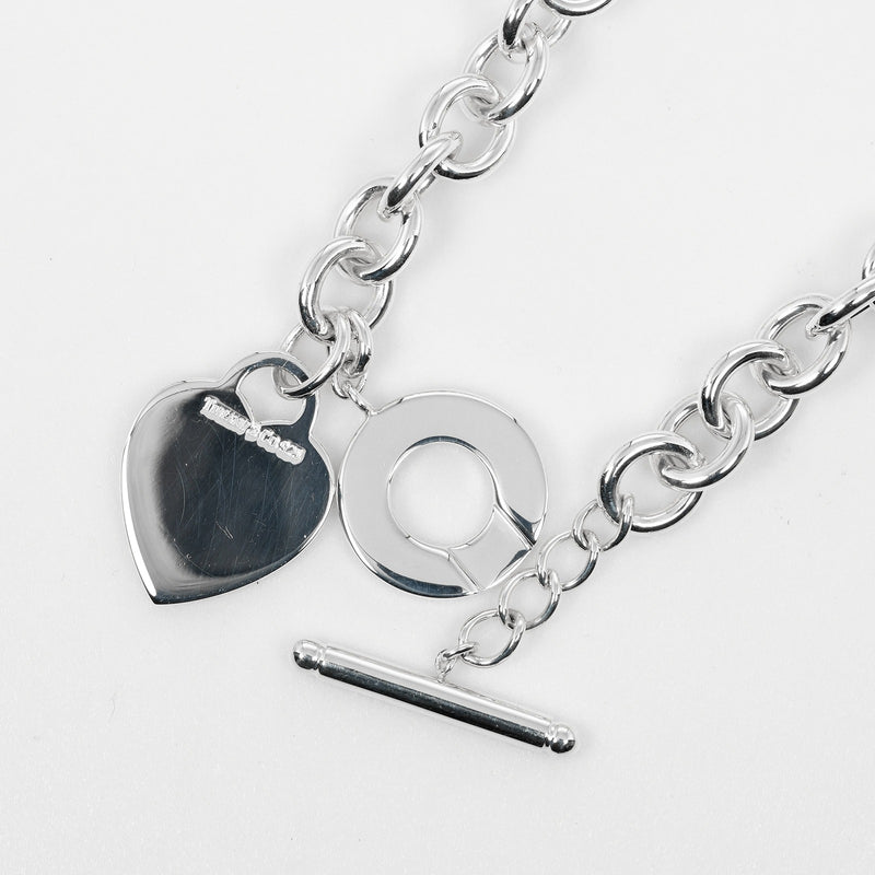 [Tiffany＆Co。]蒂法尼 
 里顿蒂法尼心脏标签项链 
 Choker Silver 925