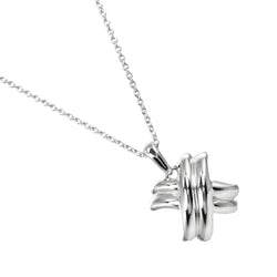[Tiffany & co.] Tiffany 
 Collar de firma 
 Silver 925 aproximadamente 3.52g Damas de firma un rango