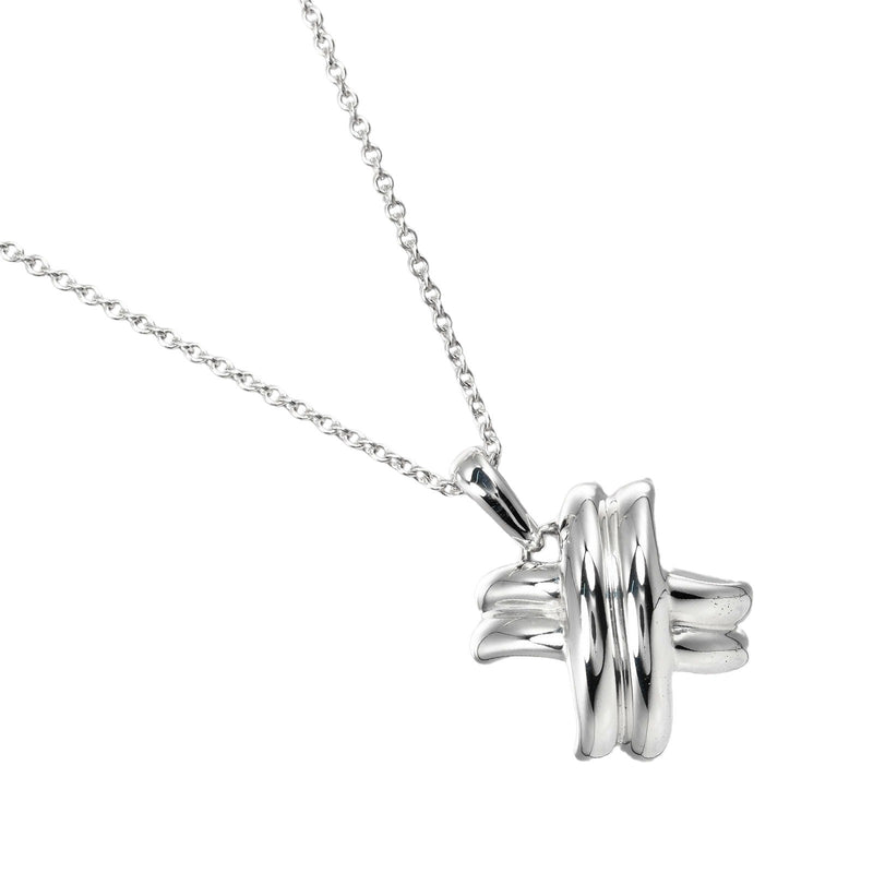 [TIFFANY & CO.] Tiffany 
 Signature necklace 
 Silver 925 Approximately 3.52g Signature Ladies A Rank