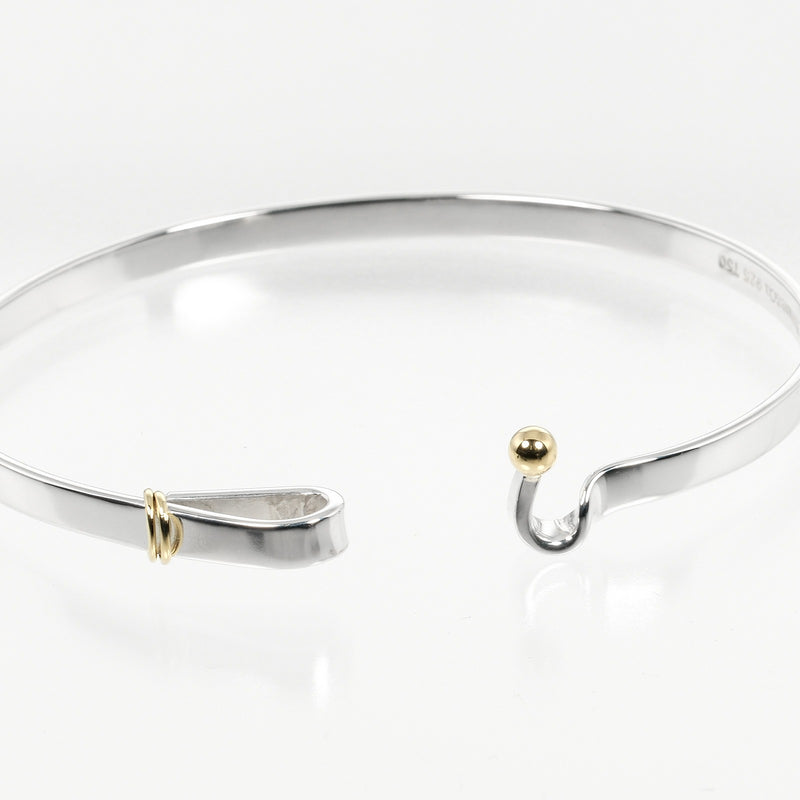 [Tiffany & co.] Tiffany 
 Love Knot Hook e Ibangle 
 Silver 925 × K18 Oro amarillo aproximadamente 12.37G Love Knot Hook & Eye Damas A Rank