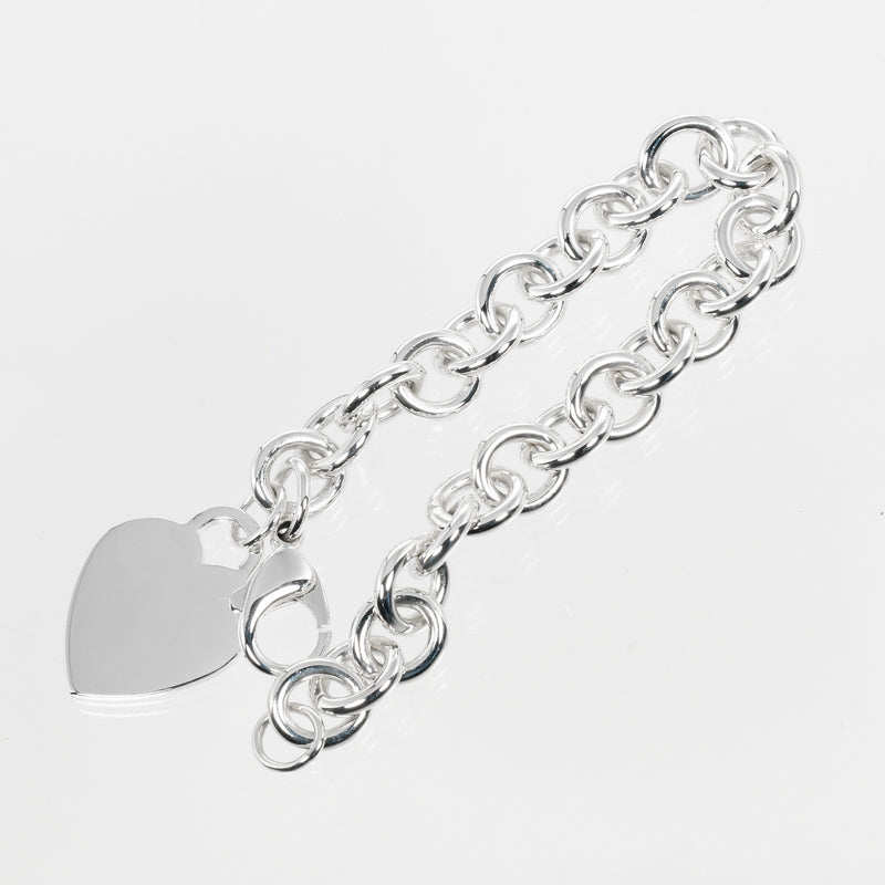 [TIFFANY & CO.] Tiffany 
 Retton Tiffany Heart Tag Bracelet 
 Silver 925 about 34.1g Return to Tiffany & Co. Heart Tag Ladies A Rank