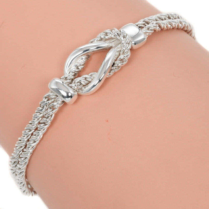 [Tiffany & co.] Tiffany 
 Brazalete de doble cuerda 
 Silver 925 aproximadamente 18.4 g de doble cuerda damas un rango