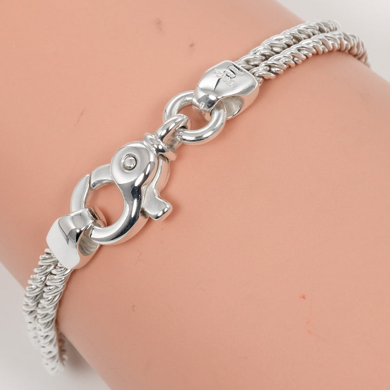 [Tiffany & co.] Tiffany 
 Brazalete de doble cuerda 
 Silver 925 aproximadamente 18.4 g de doble cuerda damas un rango