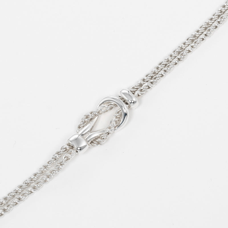 [TIFFANY & CO.] Tiffany 
 Double rope bracelet 
 Silver 925 Approximately 18.4g DOUBLE ROPE Ladies A Rank